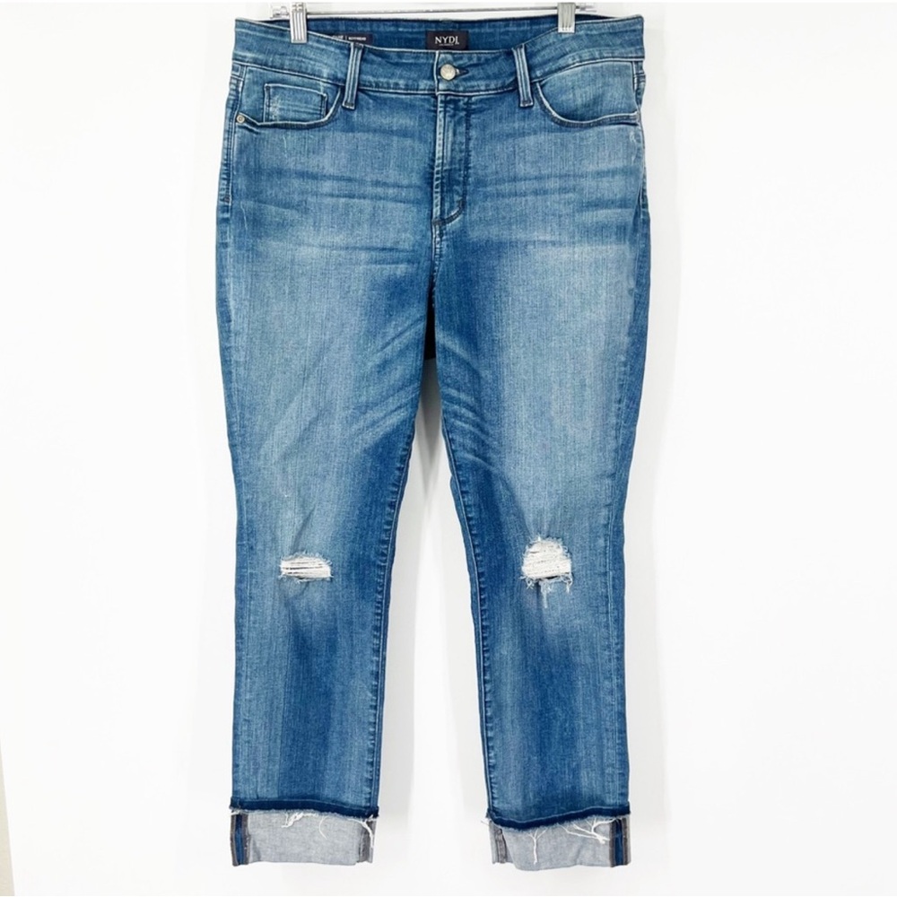 NYDJ Marnie boyfriend cuffed Jean 
Liftx technology size 14 Long